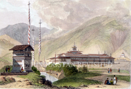 /data/Original Prints/Topography Views, City Views, Landscapes/PALACE AT TASISSUDON BOOTAN (BHUTAN).jpg